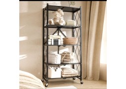 Металевий стелаж в стилі Лофт 710х340х1580мм.чорний.